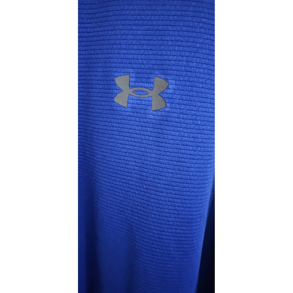 Under Armour Polo Shirt Mens 2XL Cobalt Blue Casual Minimalist Collared Soft - Picture 2 of 6